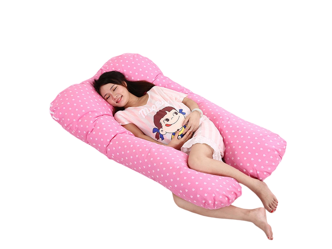 Almohada Para Embarazadas, Almohada En U Desmontable Y Lavable, Gran Cojín De Espalda