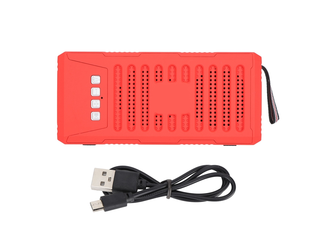 Altavoz Bluetooth Portátil Con Linterna Led, Radio Fm, Sonido Estéreo Y Tarjeta De Memoria.