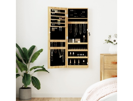 Espejo con joyero de pared 37.5x10x106 cm VIDAXL