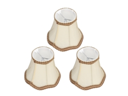 3 Pantallas De Lámpara E14 Con Clip, Tela Moderna Para Interiores, Ideales Candelabros, Lámparas Ara