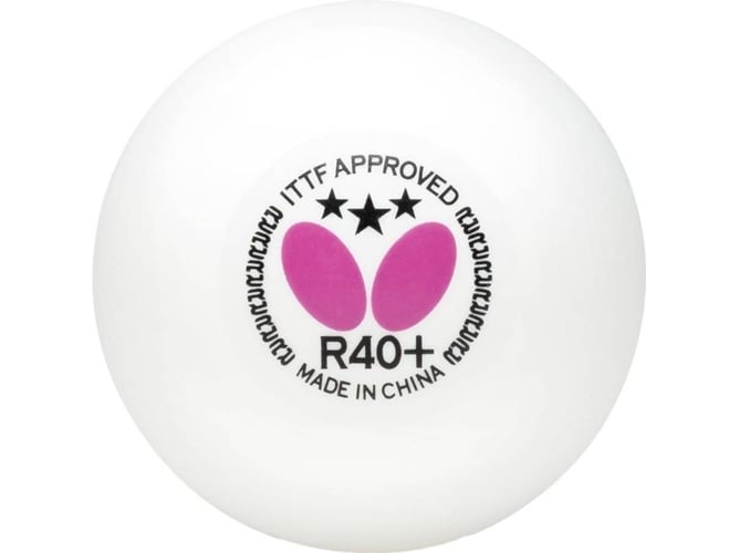 Pelota de Tenis de Mesa BUTTERFLY 3 Star R40+ 3 Units
