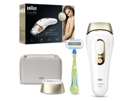 Depiladora de Luz Pulsada BRAUN Silk Expert S5 Pl5052 1Un (IPL - Multi-zonas - Corriente)
