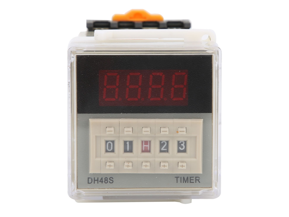 Módulo Relé Temporizador Digital Dh48s-2z Bucle De 2 Etapas Retardo 0.01s-99h99m Ac380v