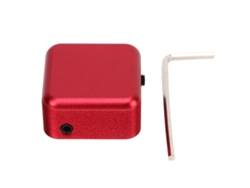 Danu2026-portátil Portafrasco De Tiza Magnético Para Billar Pool Snooker En Aluminio Accesorios De Tiza Rojo