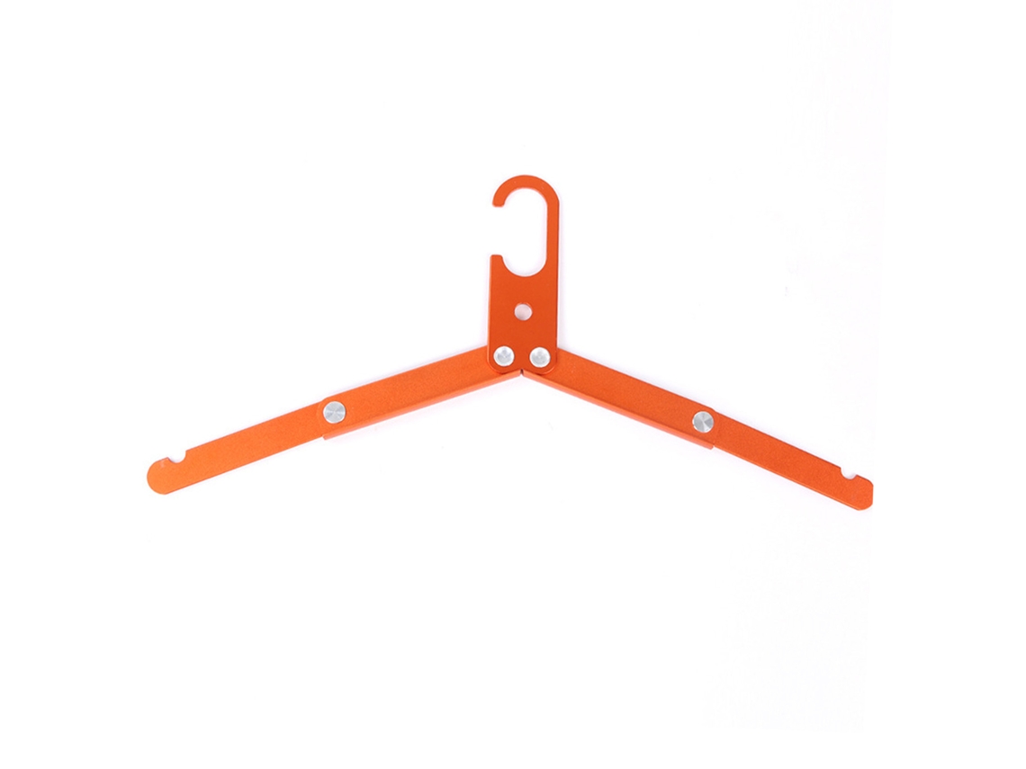 RNEMITERY Perchas de Viaje Plegables en Aleación de Aluminio Ligera y Resistente - Naranja