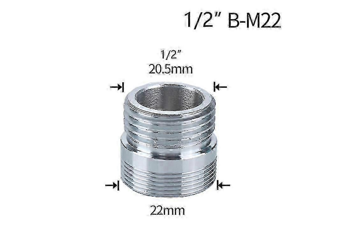Conector De Grifo De 1/2" A M16 M18 M20 M22 M24 M28, Acero Bronce, Para Reparación De Cocina Y Baño.