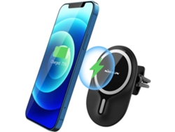 Cargador Carro Sem Carregamento Seguro para iPhone 12 Pro Max/12 Mini/12 Pro/12 YIZHOOD Negro