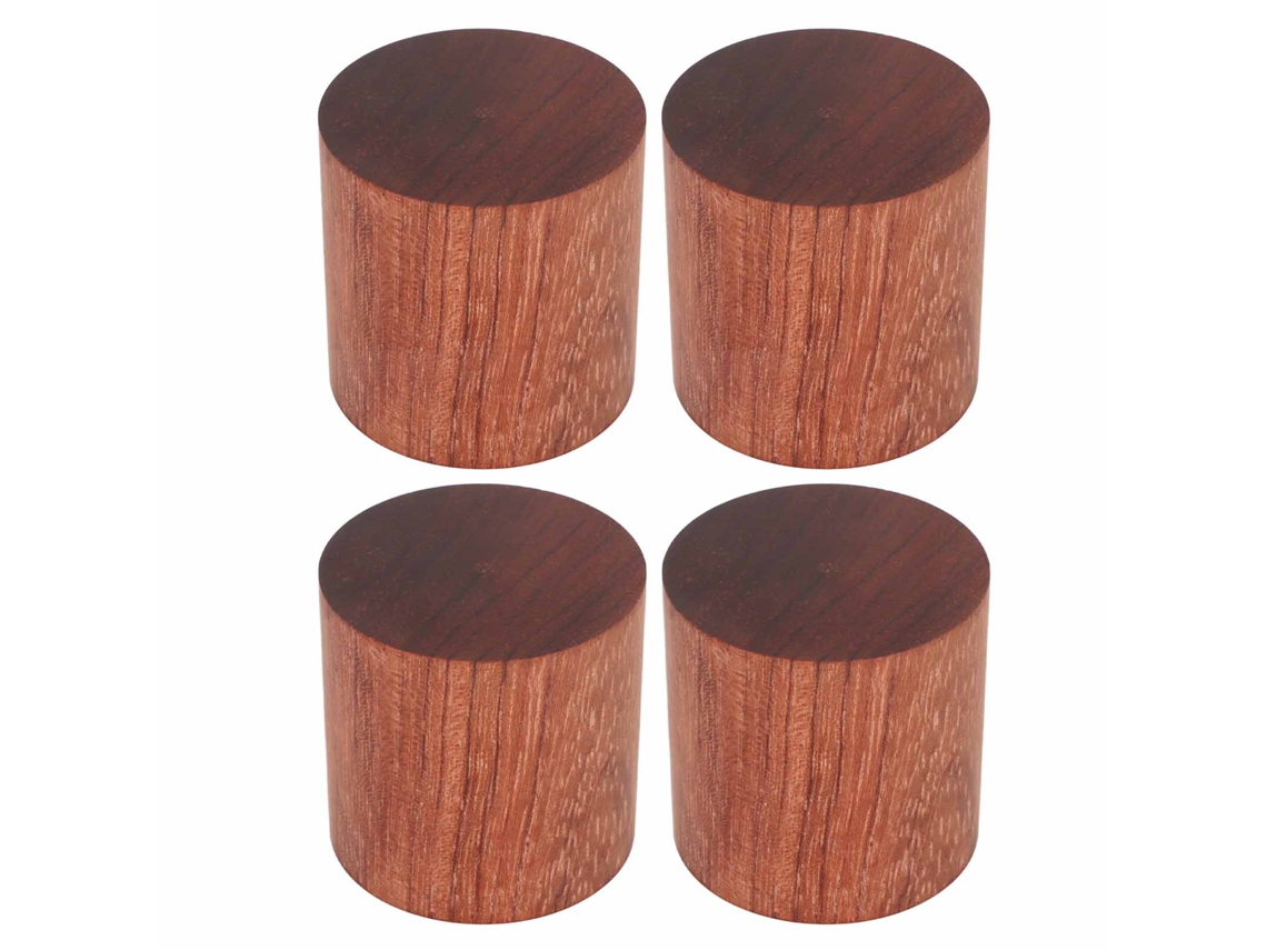 Pies De Aislamiento Para Altavoces De Madera Maciza 4 Piezas, Almohadillas Antivibración Y Antichoque Para Chasis De Amplificador De Audio Hifi