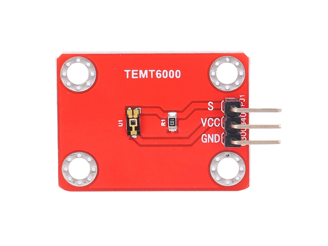 Módulo sensor de luz ambiental Temt6000, detección analógica, 1-5000 lux