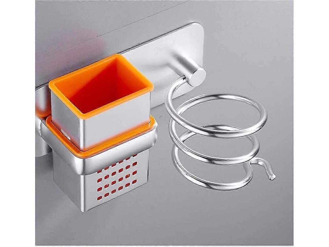 Soporte para secador de pelo, montaje en pared, seguro, no necesita F GOKOCO