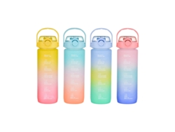 Botella Con Tapa Y Pajita Bewinner Multicolor 600 Ml