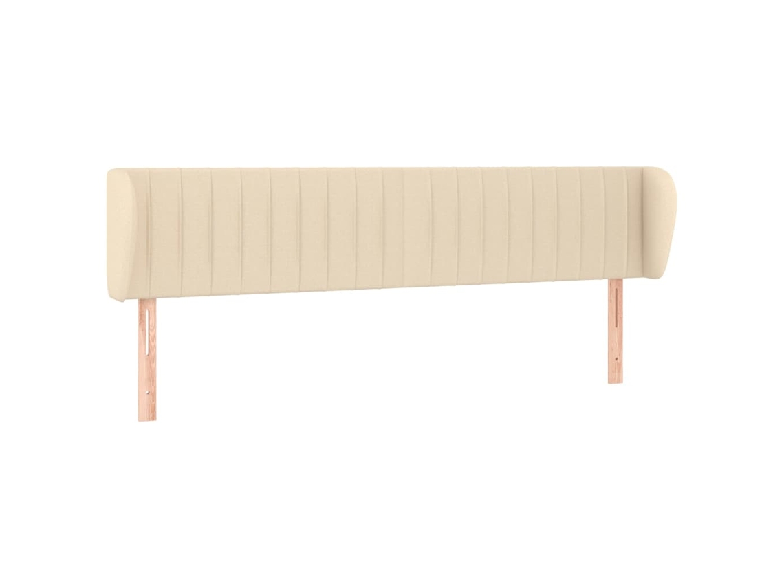 Cabecero VIDAXL Crema Tela (163x23x78/88 cm)