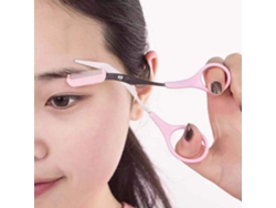 Tijeras para cejas de acero inoxidable con peine JEIIBRZUI
