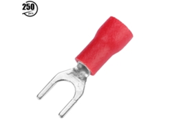 2026-as-250pcs Conectores De Cable Aislados Terminales De Engranaje Para Crimpar Rojo