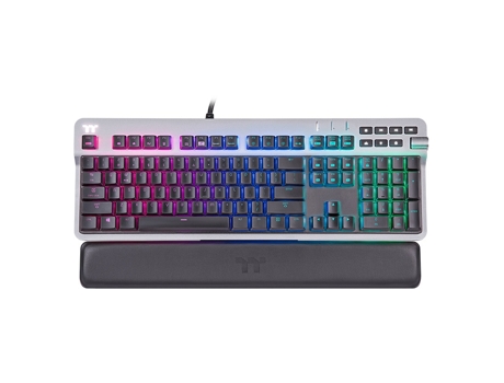 THERMALTAKE ARGENT K6 RGB teclado USB QWERTZ Alemán Titanio