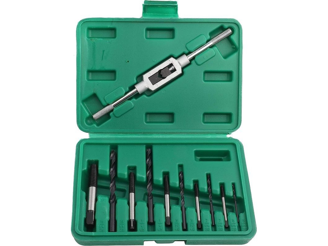 Conjunto De Extractores De Tornillos Rotos Linjou 11 Piezas Para Quitar Tornillos Dañados Y Tuercas