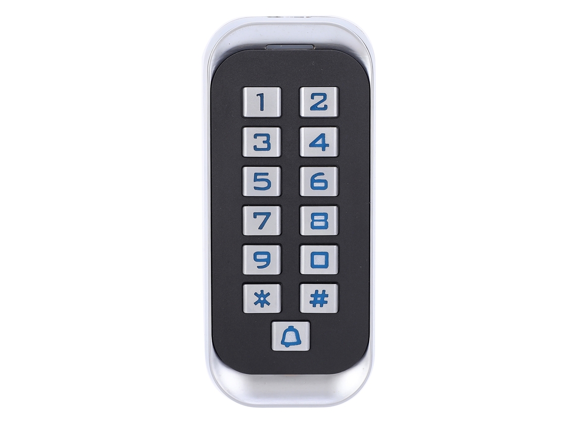 Control De Acceso Rfid 125khz Con Teclado Metalico Wiegand26 Y Luz De Fondo Para Entrada Segura
