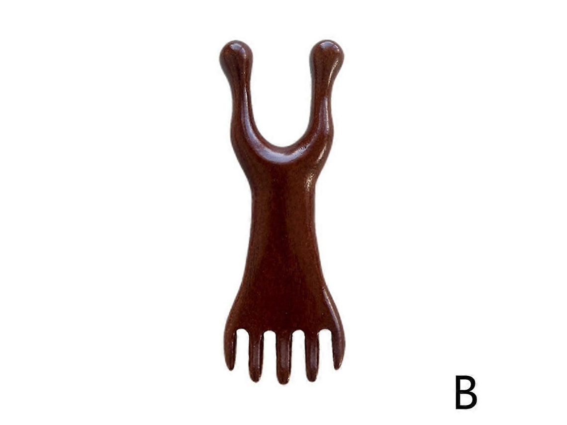 Peine de masaje de madera de dientes anchos para el cuidado del cabello y el cuero cabelludo, peine de sándalo, regalo de la tienda Jinyubo
