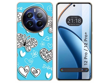 Funda Diseño Mariposas para Realme 12 Pro 5G / 12 Pro Plus 5G TUMUNDOSMARTPHONE Silicona Multicolor