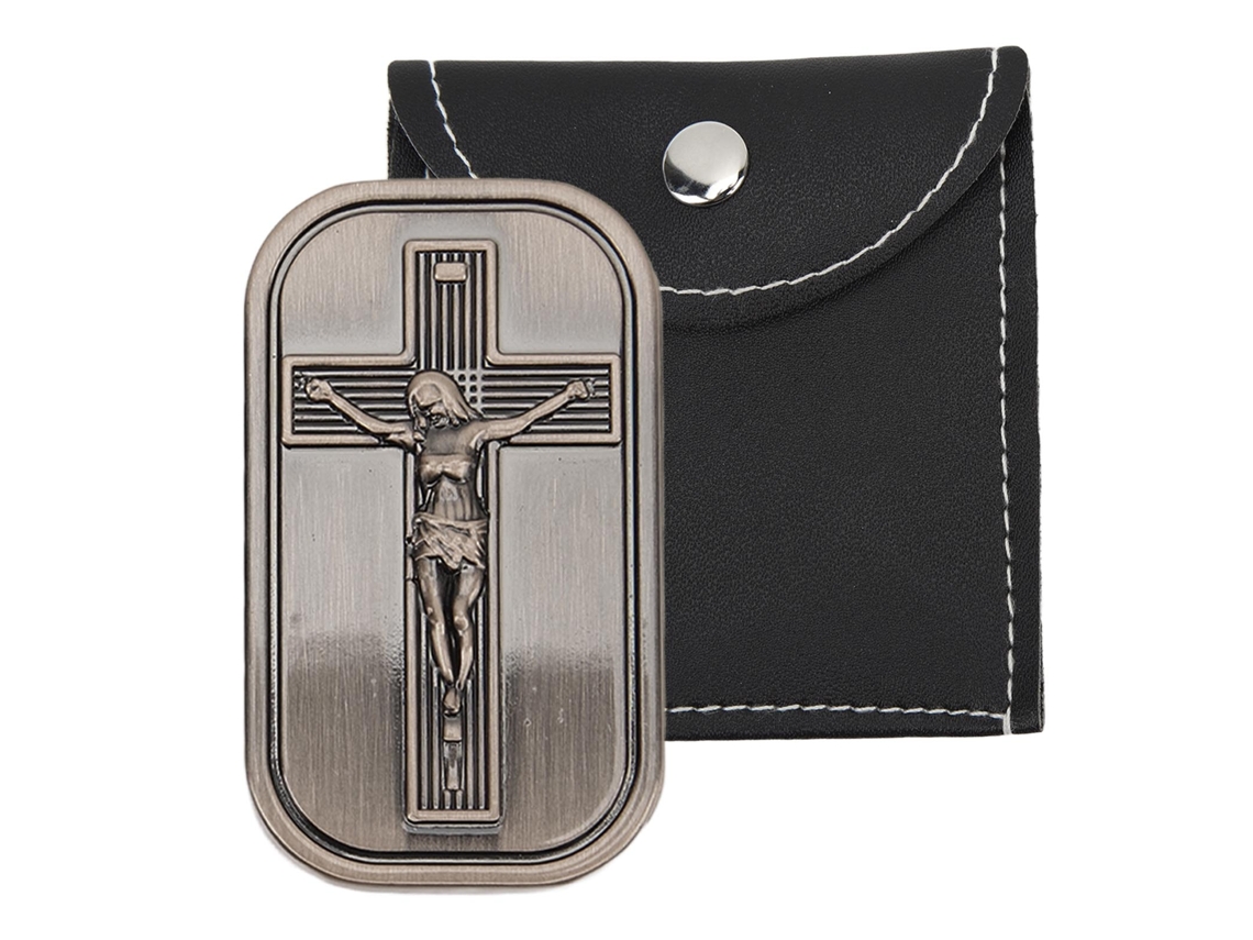 Juguete Deslizante Magnético De Metal Para Aliviar El Estrés, Diseño De Cruz, 3 Capas, Color Plata Y Negro.