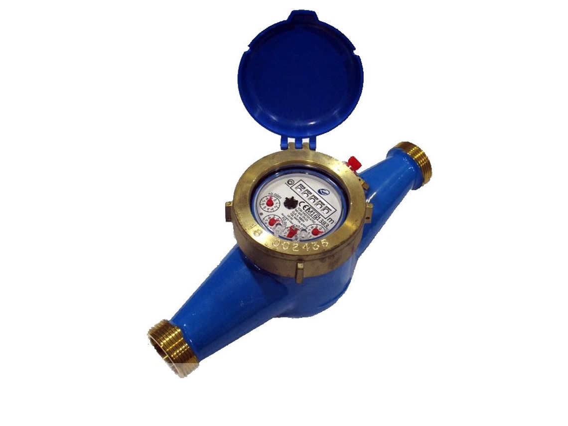Contador De Agua Fría Geconta Mj-sdc Dn-30 | Chorro Múltiple | Esfera Seca | Conexión 1 1/4” Control Preciso Y Eficiente Del Consumo De Agua Con El