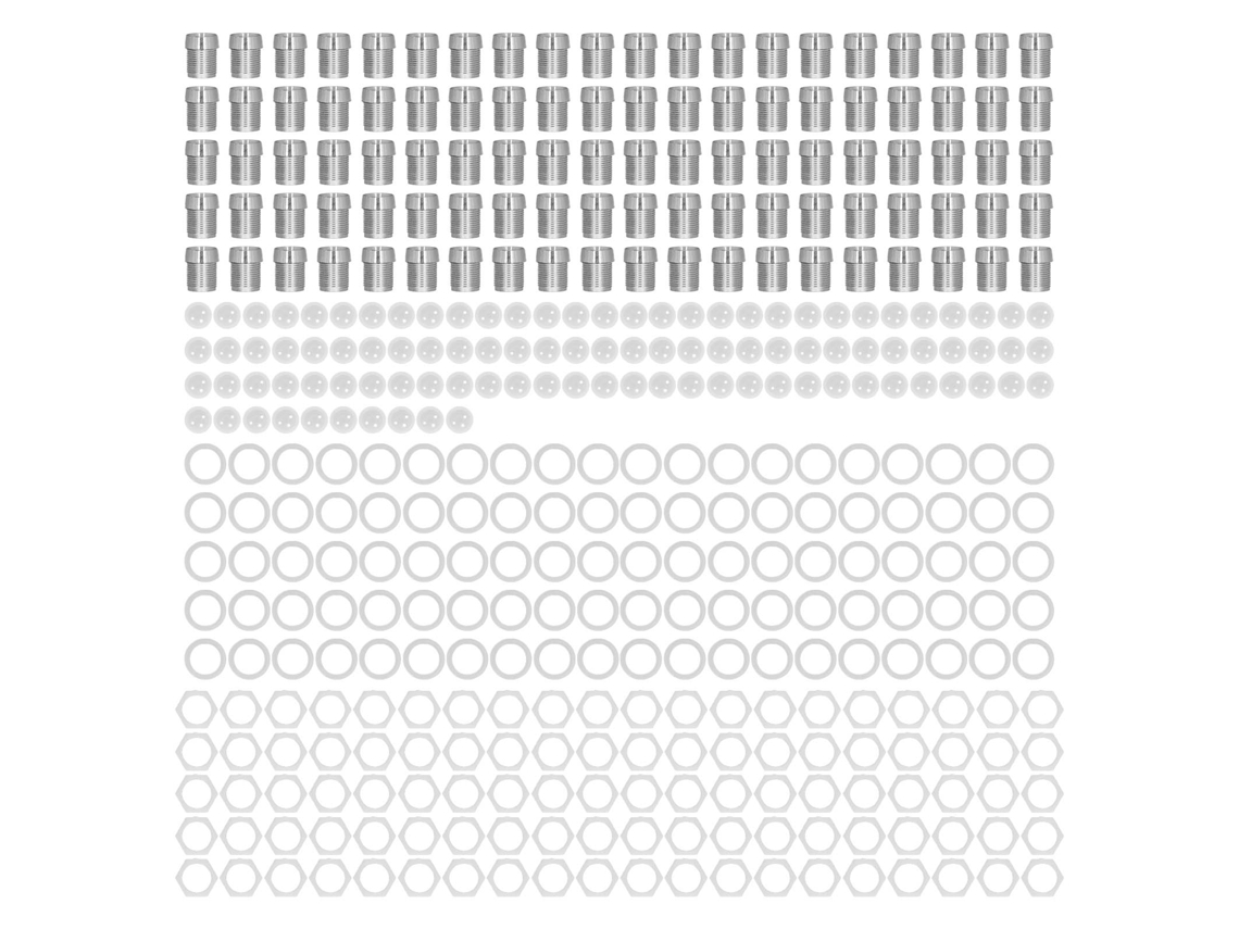 Yncm2026-100 Piezas De Soporte Led De 0.3 Pulgadas Plástico Cromado Base Estable Para Indicador Diy