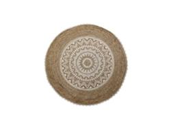 Alfombra Yute 2000 Gsm Mandala 200x200x0,75cm