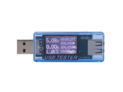 Voltímetro Y Amperímetro Digital Usb 8 En 1, Detector, 0-5a, 0-150w, 4-30v, Azul