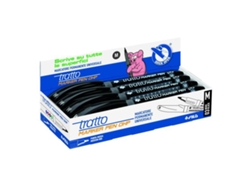 TRATTO 806703 Marcador 8 Piezas Negro