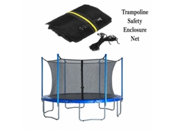 Red Antidesgarro 3,06m Trampolín 8postes, Pack Completo De Cuerdas De Fijación Incluido