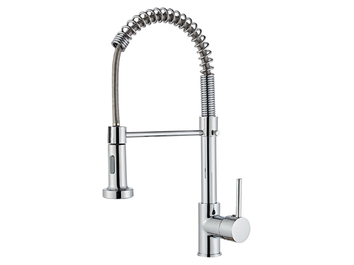 Grifo De Cocina Extraíble Con Resorte, Grifo De Cocina Giratorio