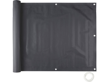 Revestimiento para Balcón Versión 1 TECTAKE (Negro -Polipropileno-600 x 90 x 0,5 cm)