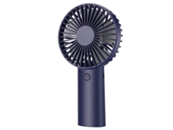 Ventilador de mano personal recargable con batería de 4000 mAh, 6-15 horas de autonomía, color azul Gusshious