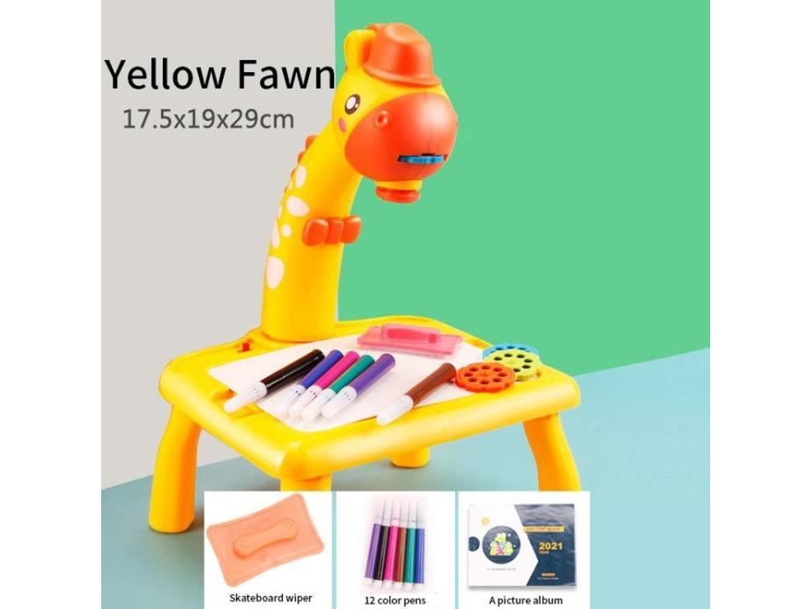 Mini proyector Led de escritorio, Kit de dibujo para niños, tablero de pintura, juguetes educativos, Graffiti, pequeño tipo C