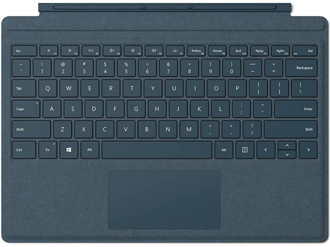 Funda Teclado MICROSOFT Signature Type Cover (Surface Go - Idioma Portugués - Azul)