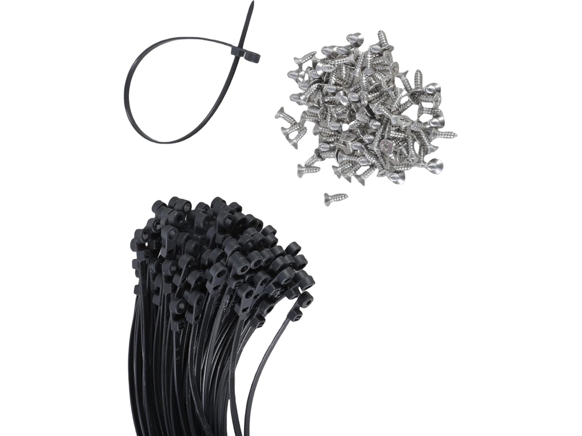 Sujetadores De Nailon De 30,5 Cm Con Sistema De Fijación Mediante Tornillos Para Su Uso En Aplicaciones Y Vallas.