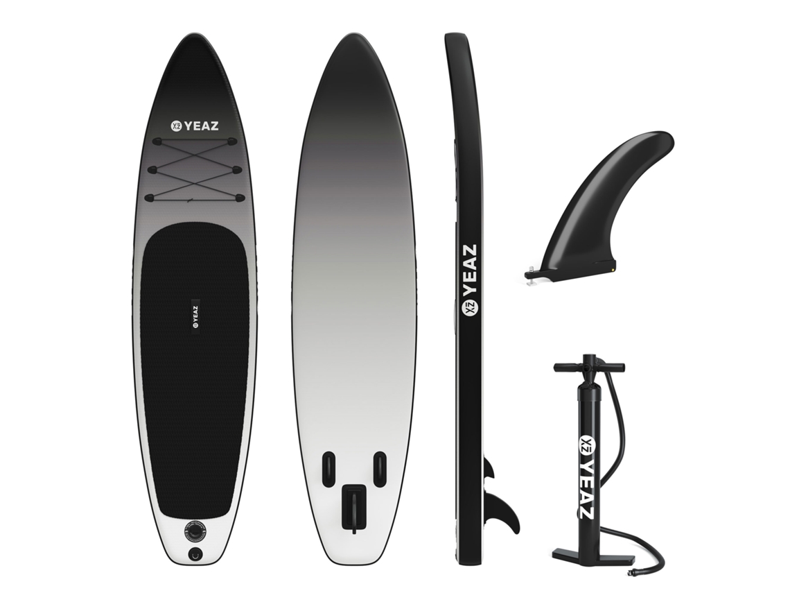 Conjunto de Paddle Surf YEAZ Black Sands Beach Exotrace (305x78x15 cm)