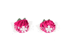 2 Pulseras De Flores Para Novia, Ramilletes Para Damas De Honor, Pulseras De Diamantes Y Rosas Rojas Para Decoración De Bodas.