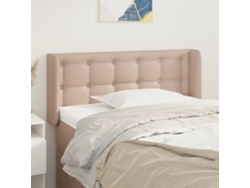 Cabecero De Cama | Panel De Cabecero De Cuero Sintético Color Capuchino 93x16x78/88 Cm