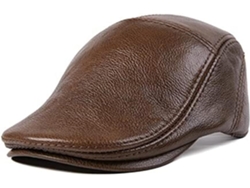 Casquette De Baseball Réglable En Cuir – Plate Sports D'extérieur, Chapeau Soleil (marron, 56-59