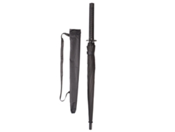 Paraguas grande de 16 varillas, resistente al viento, con apertura automática, para el sol y la lluvia, con diseño de espada samurái y katana.