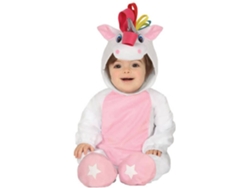 Disfraz de Bebé DISFRAZZES Unicornio Rosa (Talla: 6 a 12 meses)