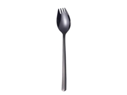 Juego multifuncional 2 en 1: cuchara-tenedor, tenedor, pasta, ensalada de frutas, utensilio de cocina para restaurantes.