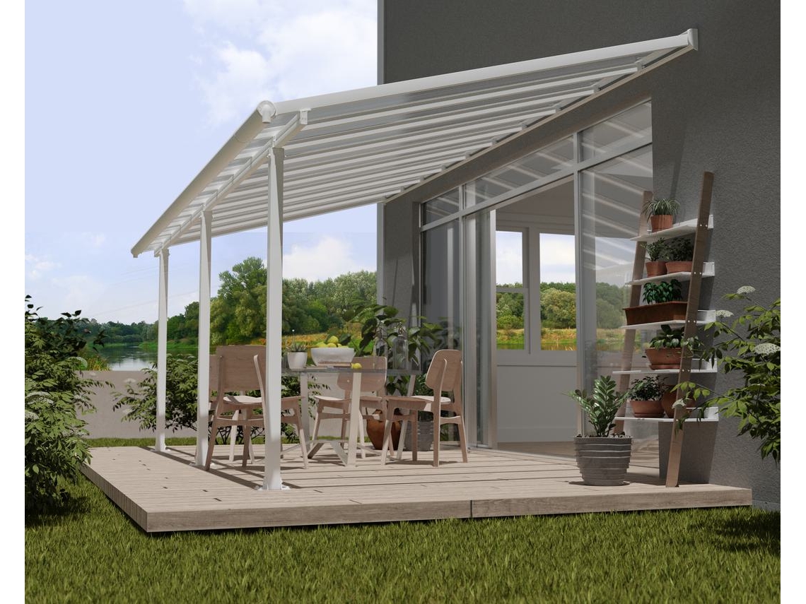 CANOPIA Pérgola Olympia Cobertor de Terraza de Aluminio 3X6,2 m Blanco
