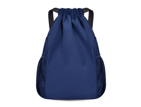 Mochila con cordón, bolsa de gimnasio, mochila con cordón, bolsas (azul marino)