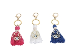 3 Llaveros Multifuncionales Decorativos De Metal Con Borla Para Llavero, Bolso O Cartera.