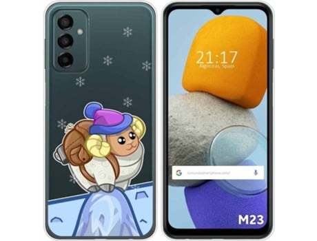 Carcasa para Samsung Galaxy M23 5G TUMUNDOSMARTPHONE Dibujos Transparente Cabra Multicolor
