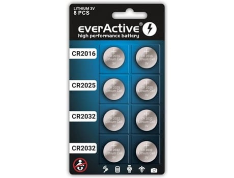 Pila Litio tipo Botón EVERACTIVE CR2025 (1 Und)