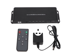 Comutador 8k Hd 4 Entradas 1 Saída 40gbps 8k 60hz 4k 120hz Controle Remoto Uk Plug Para Projetor Pc