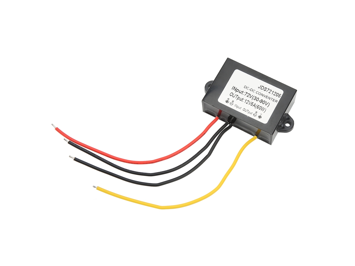 2026dz-módulo Buck Conversor De Voltaje Dc 72v Para 12v5a Ip67 Impermeable Con Cable Transformador